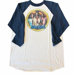 Bee Gees Raglan XL NEW White/Navy